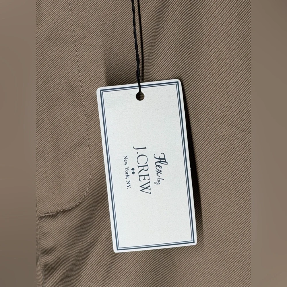 J by J.Crew Flex Tapered Khaki Pants Tailored Office Business Casual Performance